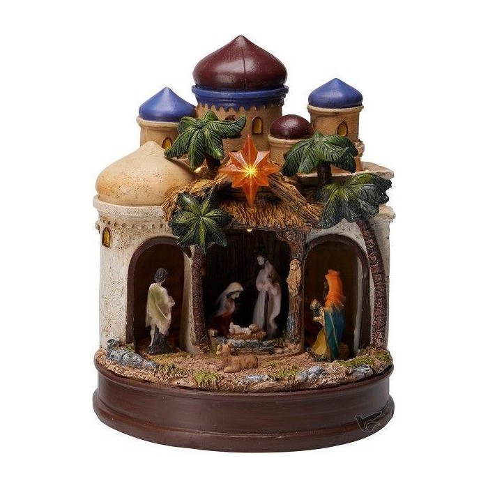 PRESEPE A FORMA CASTELLO LED 22CM.